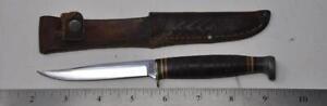 Vintage Kabar 1226 Little Finn Bird & Trout Fixed Blade Hunting Knife USA Ka-bar