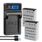 2x Battery+LCD Charger For Aiptek AHD H23 Easypix DVX5233 JAY-tech VideoShot C20