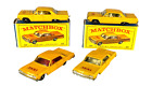 Vintage No. 20 Matchbox Lot of 4 Chevrolet Impala Taxis - 1960's Lesney Die Cast