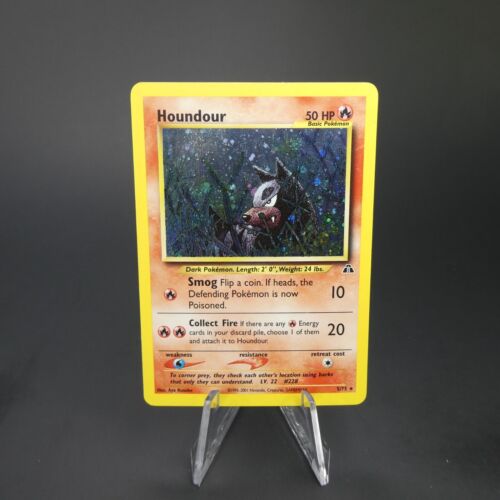 Houndour 5/75 Neo Discovery Unlimited Holo Rare Pokemon Card WOTC NM
