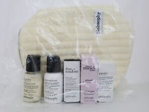 Philosophy skin care travel set w/ pouch, New assorted items