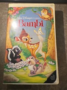 Disney Bambi VHS 1989 Black Diamond Editions ( The Classics) Model #942