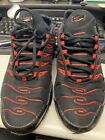Nike Air Max Plus Shoes Mens 9.5 Black Red Bred Sneaker CU4864-001 Swoosh Sports