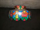 Vtg 70s 80s Schmidt Beer Sign Cardboard Faux Stained Glass Lamp Shade Light Ad