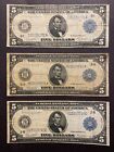 1914 $5 Large Size Five Dollar Note ✯ FRN Blue Seal Estate Rare ✯