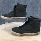 Supra Shoes Mens 7 Skytop Sneakers Black Leather Lace Up High Top Round S18188