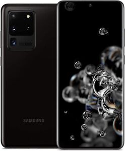 Samsung Galaxy S20 Ultra 5G 128GB 12GB RAM Black SM-G988U1 (Unlocked) - Pristine