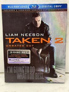 Taken 2 - Unrated Cut - Blu-ray - DVD - 2 Disc Set With Slipcover - EX/EX