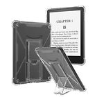 For Amazon Kindle Paperwhite 11th Gen 10th Gen Shockproof Clear Case with Stand