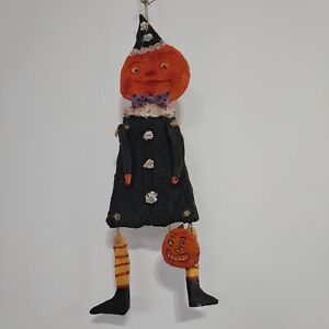 New ListingDebra Schoch Bethany Lowe Halloween Jack-o Lantern Pumpkin Folk Art Autumn Fall