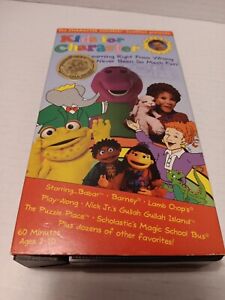 Kids For Character 90s VHS Tom Selleck Barney Lamb Chop Vintage 1996