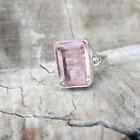 Latest Rose Quartz Ring Statement 925 Silver Handmade Woman Ring All Size HK1141