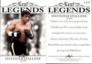 2023 Leaf Legends Edition Sylvester Stallone #LA-15 Rocky Balboa / Actor