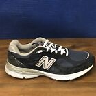 New Balance 990v3 Shoes Mens Size 8.5D Blue Suede Lace Up Running Sneakers