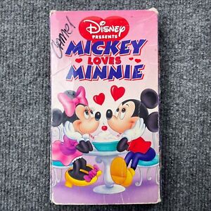 Disney Presents Mickey Loves Minnie VHS Demo Tape Vintage