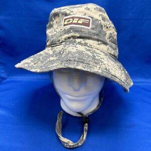 OIF Patch ACU Boonie Hat US Army Camo Camouflage Hot Weather Cap OSFM