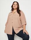 Plus Size - Womens Winter Tops - Brown Blouse / Shirt - Casual Clothing | BeMe