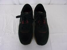 Reebok SUEDE Lace Up Athletic Sneaker Shoes   SIZE: 10.5    BLACK w/GRAY & WINE