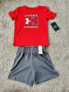 UNDER ARMOUR boys t-shirt and shorts 4t