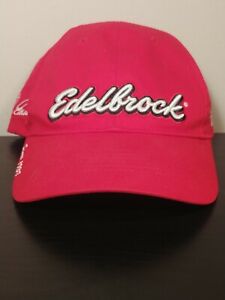 Edelbrock The Fun Team Vintage Red Adjustable Back Cap Hat