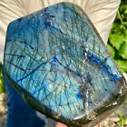 New Listing5.31LB Natural Labrador Raw Stone Rainbow Gloss Polishing Stone Energy Chakra