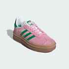 Adidas Gazelle Bold Ture Pink Green Womans Sneakers 5-9Size IE0420 Expeditedship