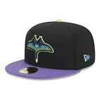 Men's New Era Black Tampa Bay Rays 2024 City Connect 59FIFTY Fitted Hat