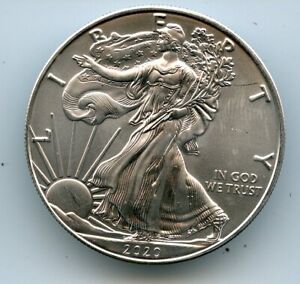 2020  American $1 Silver Eagle 1 TROY OZ