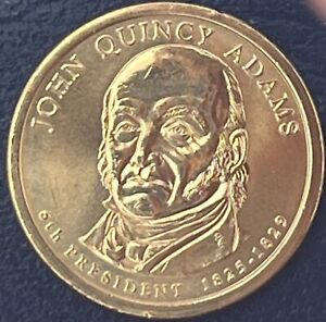 2008  JOHN QUINCY ADAMS $1 PRESIDENTIAL COIN