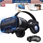 3D VR Glasses Helmet Glass Virtual Reality Headset Panoramic for 4.7-6.0 Inch