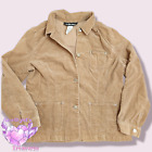 Sag harbor vintage Womens S Jacket corduroy brown coat outerwear gorp casual