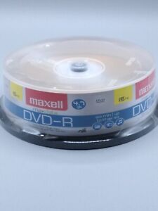 DVD-R Blank Discs-15 Maxell MaxData DVD-R Discs 4.7GB 16x  Spindle, Gold, 15/Pk