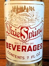 DIXIE SPRING BEVERAGES; ACL SODA POP BOTTLE; 7OZ; DICKSON CITY, PA.
