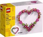 LEGO Love Heart Ornament Building Toy Kit, Heart Shaped Flowers (40638)