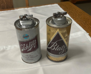 New ListingSchlitz and Blatz Beer Can Lighters
