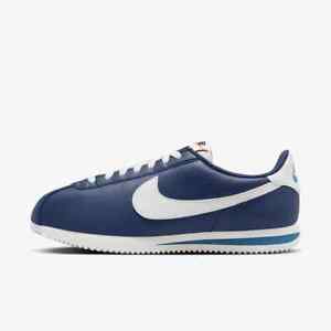 New Nike Cortez Leather Sneakers - Midnight Navy (DM4044-400)