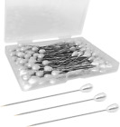 New Listing200PCS Corsage Pins, Teardrop Pearl Sewing Pins, Long 2Inch Straight Sewing Wedd