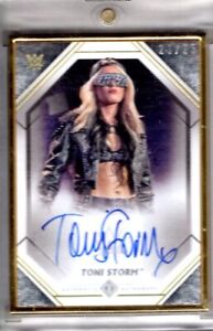 2021 Topps WWE Transcendent Auto TONI STORM Gold Framed AUTOGRAPH 23/25