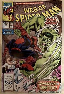 Web of Spider-Man #69 - Guest Starring Hulk - Marvel Comics 1990 FN - HIGH GRADE