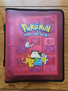 Vintage Pokemon Binder Collection - 222 Cards - Played Condition