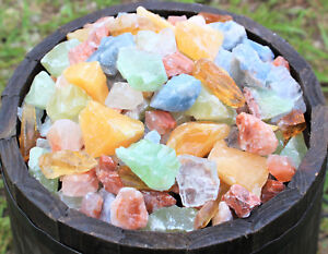 1/2 lb Bulk Lot Mixed Assorted Calcite (Rough Raw Crystal Gemstone Mineral 8 oz)