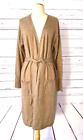 NWT $229 CHARTER CLUB Sz XL 100% Cashmere Belted Long Cardigan Sweater Brown B2