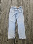 Vintage Levis 501 Denim Jeans Made In USA Acid Wash 80s Men's 29x30 (28x30) Rare