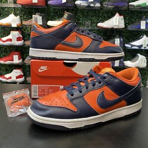 Size 10 - Nike Dunk Low SP Champ Colors Orange Marine Blue (2020) CU1727 800