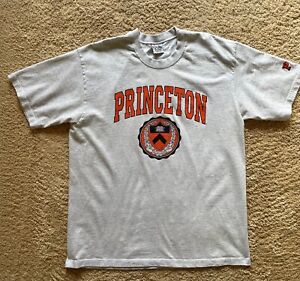 Cool Vintage PRINCETON UNIVERSITY SS Gray Cotton T-shirt XL