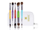 SHANY THE DOUBLE TROUBLE - 5 PC Double Sided Essential Brush Set W/Travel Pouch