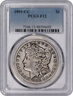 New Listing1891-CC Morgan Silver Dollar $1 PCGS F12