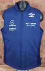 Williams Racing 2022 Vest Jacket Mens Medium Blue Umbro AMG F1 Team NWT