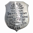 Canada Department of Agriculture Inspector Badge