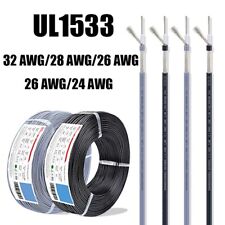 UL1533 Single Core Shielded Wire 24 ~ 32AWG PVC Tinned Copper Audio Signal Cable